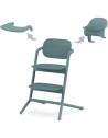 Chaise Haute bébé évolutive en bois LEMO "Stone Blue" 3-in-1