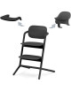 Chaise Haute bébé évolutive en bois LEMO "Stunning Black"  3-in-1