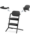 Chaise Haute bébé évolutive en bois LEMO "Stunning Black"  3-in-1