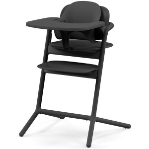  Chaise Haute bébé évolutive en bois LEMO 3-in-1 "Stunning Black" Cybex