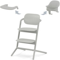 Chaise Haute évolutive 3-in-1 en bois LEMO "Suede Grey"