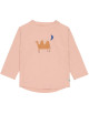 T-shirt bébé anti-UV manches longues "Chameau Rose"