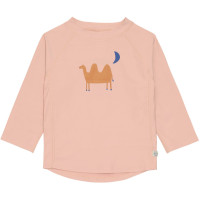 T-shirt bébé anti-UV manches longues "Chameau Rose"