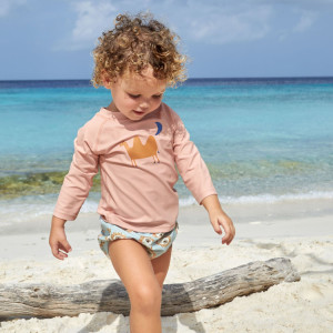 T-shirt bébé anti-UV manches longues "Chameau Rose" Lässig