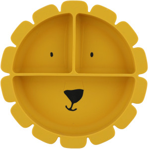 Assiette compartimentée avec ventouse en silicone "Mr Lion" Trixie