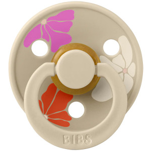 Tétines rondes en caoutchouc naturel (0-6 mois) STUDIO "Morning Bloom" Bibs