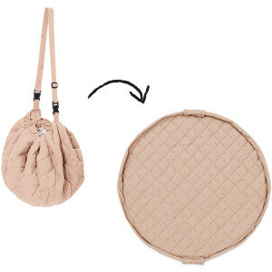 Sac à jouets /Tapis de jeu Soft en coton bio "Fleuri" Play & Go