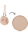 Tapis de jeu /Sac à jouets Soft en coton bio "Fleuri"