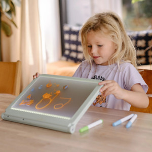 Tablette lumineuse 2 en 1 Kidydraw Pro "Vert" (4-10 ans) Kidywolf