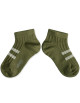 Chaussettes basses rayées enfant Maé "Olive du Lubéron"