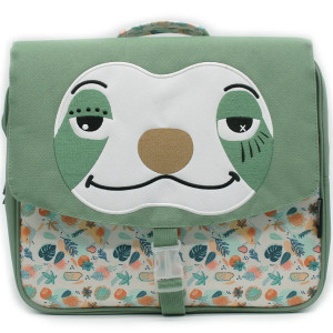 Cartable enfant maternelle GS A4 (32 cm) "Chillos le Paresseux" Déglingos