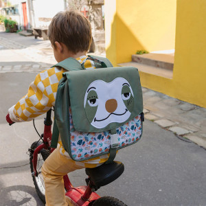 Cartable enfant maternelle GS A4 (32 cm) "Chillos le Paresseux" Déglingos