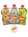 Pack de 3 Gourdes Réutilisables Squiz (130 ml) "Australia"