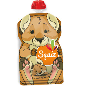 Gourde Réutilisable Squiz (130 ml) "Kangourou"