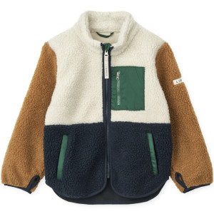 Blouson polaire enfant en PET recyclé Nolan Pile "Classic Navy" Liewood
