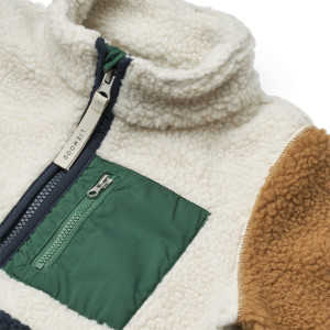 Blouson polaire enfant en PET recyclé Nolan Pile "Classic Navy" Liewood