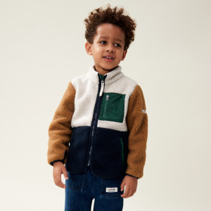 Blouson polaire enfant en PET recyclé Nolan Pile "Classic Navy" Liewood