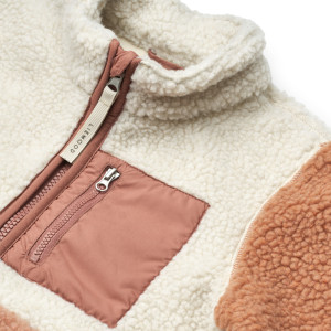 Blouson polaire enfant en PET recyclé Nolan Pile "Tuscany Rose Mix" Liewood