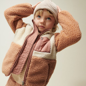 Blouson polaire enfant en PET recyclé Nolan Pile "Tuscany Rose Mix" Liewood