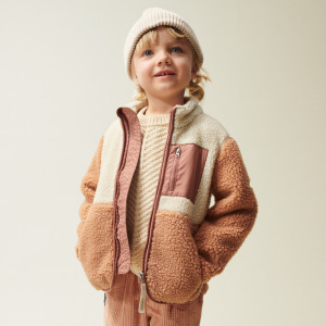 Blouson polaire enfant en PET recyclé Nolan Pile "Tuscany Rose Mix" Liewood