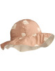 Chapeau bébé réversible en coton bio Amélia "Coquillages Tuscany"