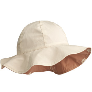 Chapeau bébé réversible en coton bio Amélia "Coquillages Tuscany" Liewood