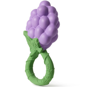 Hochet de dentition en caoutchouc naturel "Raisin" Oli & Carol