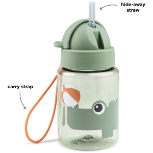 Gourde enfant tritan à paille (280 ml) Playground "Croco" Done by Deer