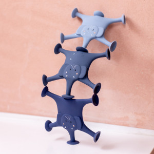Jouet de bain à ventouse en silicone Animaux "Mrs Elephant" (12 mois et +) 