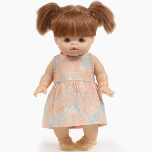 Robe Faustine sans manches "Aquarius" pour poupon Gordis  Minikane