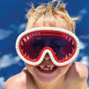 Masque de natation garçon anti-UV "Shark Attack" (5-12 ans) Bling2o