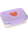 Boîte repas & goûter compartimentée en inox "Little Gang Coeur"