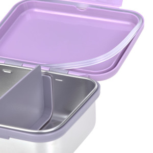 Boîte à goûter compartimentée en inox "Little Gang Coeur" Lässig