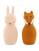 Jouets de bain arroseur Squeezy "Mrs Lapin & Mr Renard" (6 mois et +)