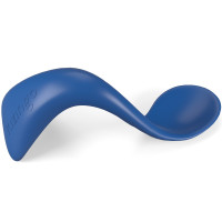 Cuillère d'apprentissage courbée "Bleu Marine" (Droitier)