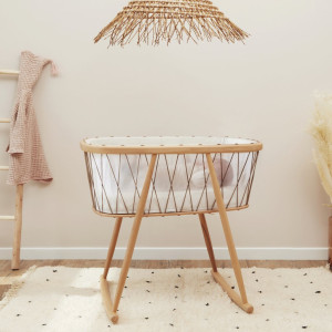 Berceau en bois Kumi Mesh "Lichen" Charlie Crane
