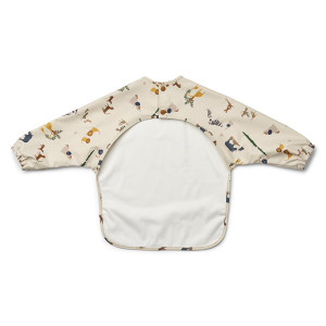 Bavoir manches longues imperméable (12-36 mois) en PET recyclé Merle "All Together" Liewood