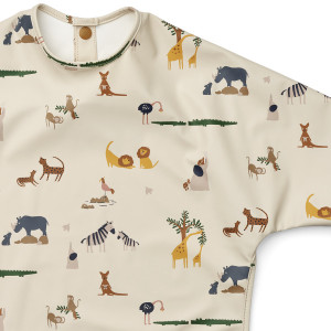 Bavoir manches longues imperméable (12-36 mois) en PET recyclé Merle "All Together" Liewood
