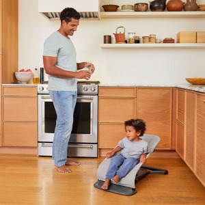 Transat bébé évolutif Evolve 3-en-1 Mesh "Gris Clair" Ergobaby