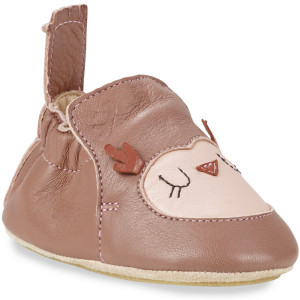 Chaussons bébé en cuir My Blublu "Hibou"