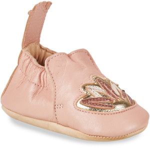Chaussons bébé en cuir My Blumoo "Lotus Rose Baba" Easy Peasy