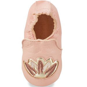 Chaussons bébé en cuir My Blumoo "Lotus Rose Baba" Easy Peasy