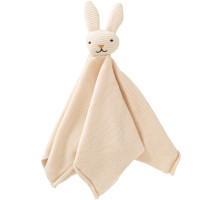 Doudou plat en tricot coton bio "Lapin"