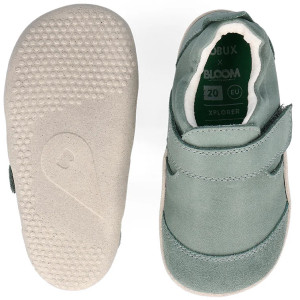 Chaussures pré-marche en cuir Xplorer Marvel "Sauge" Bobux