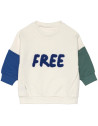 Sweat bébé en coton bio "Little Gang Free"