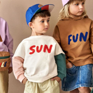 Sweat bébé en coton bio "Little Gang Sun"