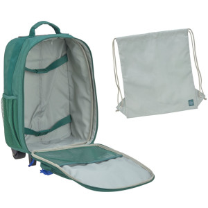 Valise trolley enfant Little Gang "Vert Foncé" Lassig
