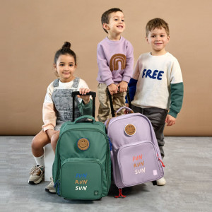Valise trolley enfant Little Gang "Lilas" Lassig