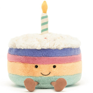 Peluche Amuseable Gâteau d'Anniversaire Rainbow (15 cm) Jellycat