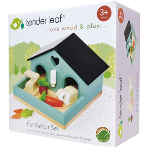 Set en bois Pets "Lapin" (3 ans et +) Tender Leaf Toys